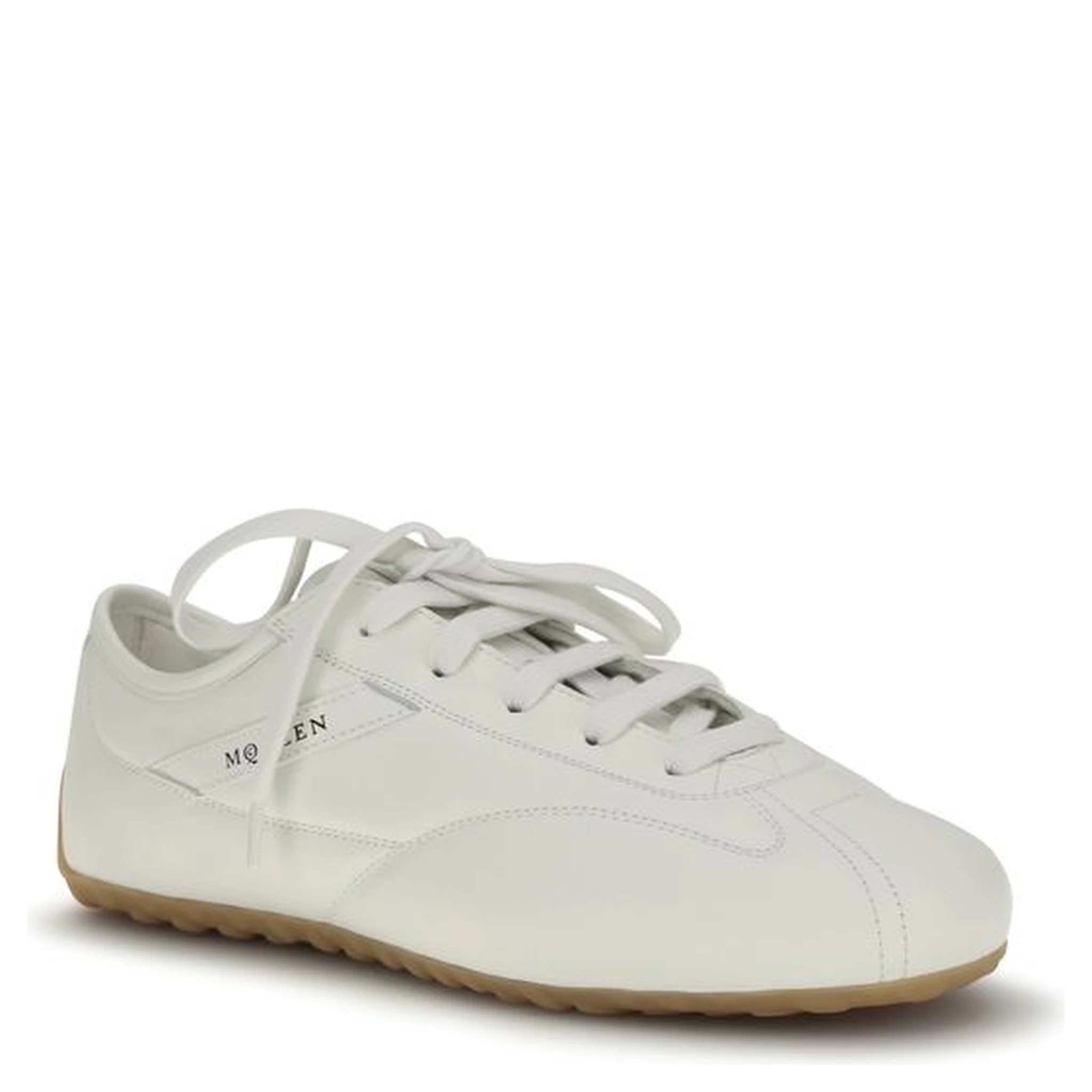 White Calf Leather Bos Taurus Athletic Sneakers