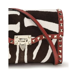 حقيبة كتف بوس توروس متعددة الألوان من جلد العجل