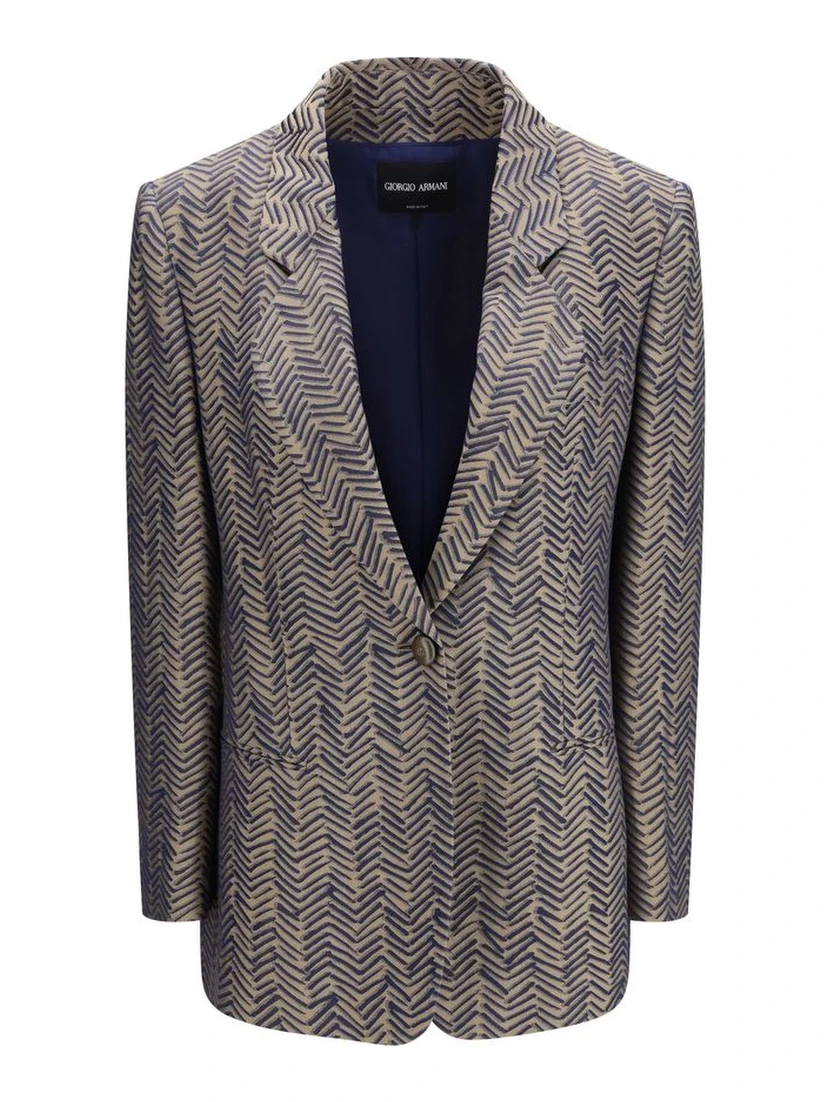 Beige Viscose Blazer