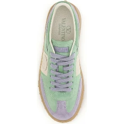 Multicolor Calf Leather Bos Taurus Low Top Sneakers
