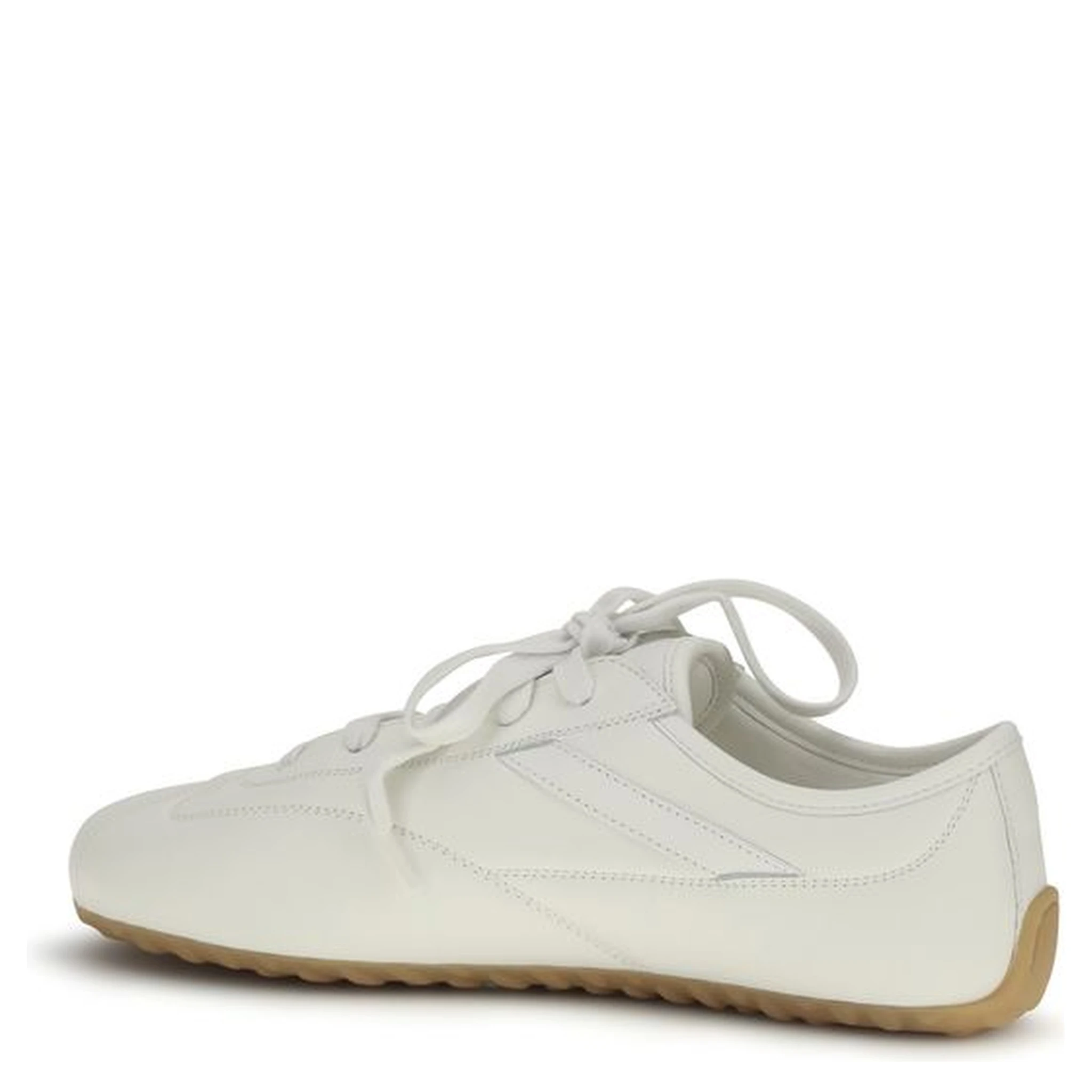 White Calf Leather Bos Taurus Athletic Sneakers