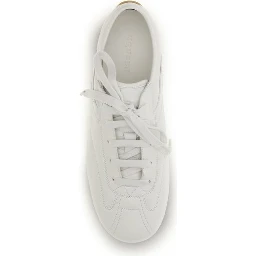 White Calf Leather Bos Taurus Athletic Sneakers
