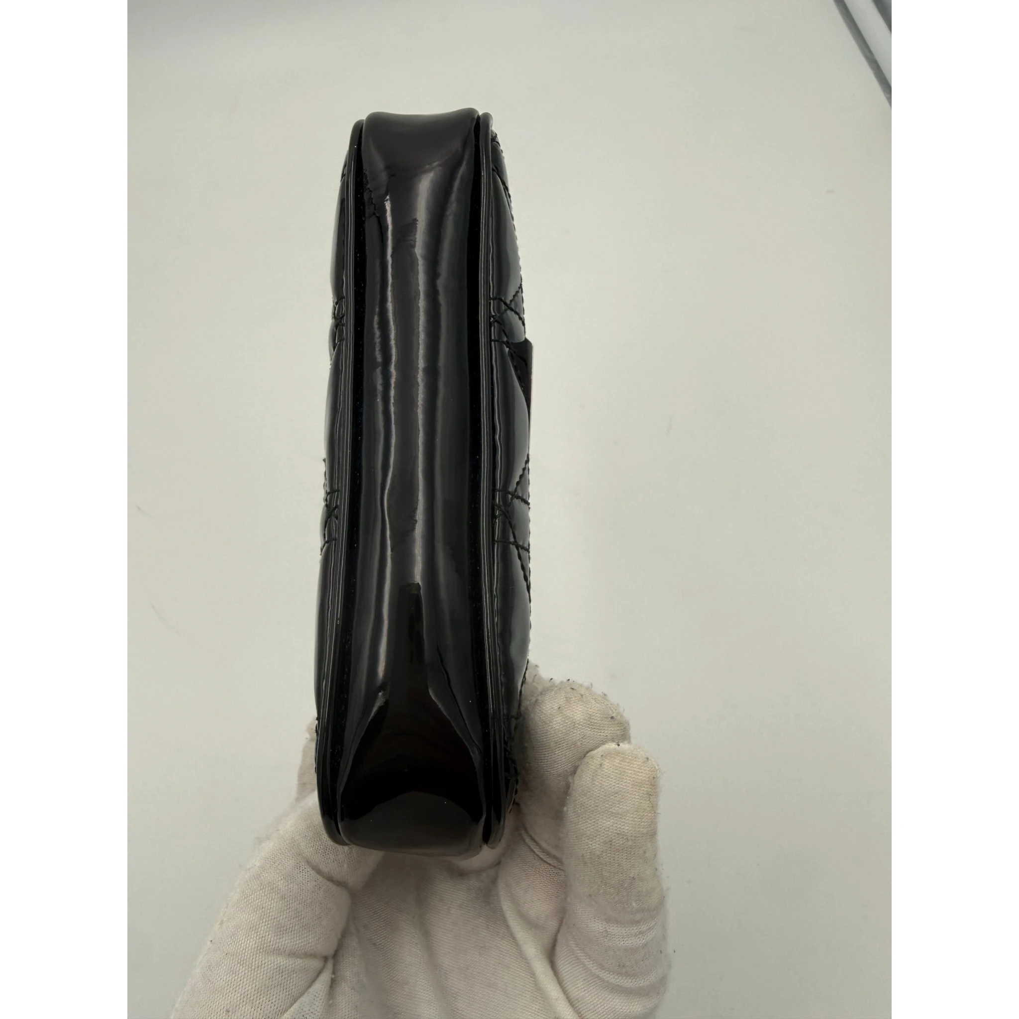 DIOR Lady Dior Cannage Patent Pouch