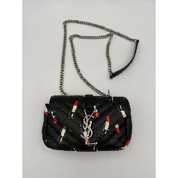 SAINT LAURENT MINI COLLEGE Lip Stick Handbag