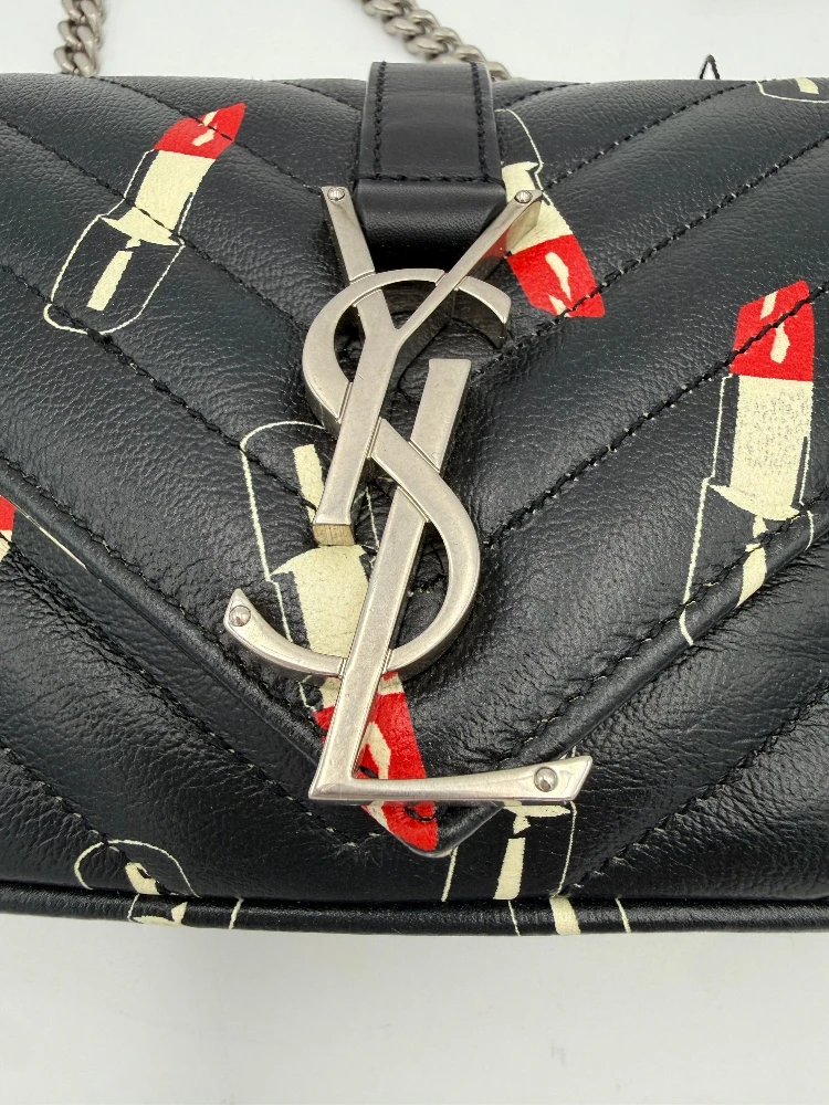 SAINT LAURENT MINI COLLEGE Lip Stick Handbag alternative