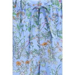 Blue Silk Shorts
