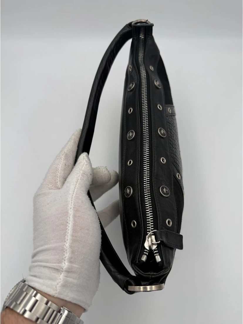 VERSACE Shoulder Bag in Studded Leather