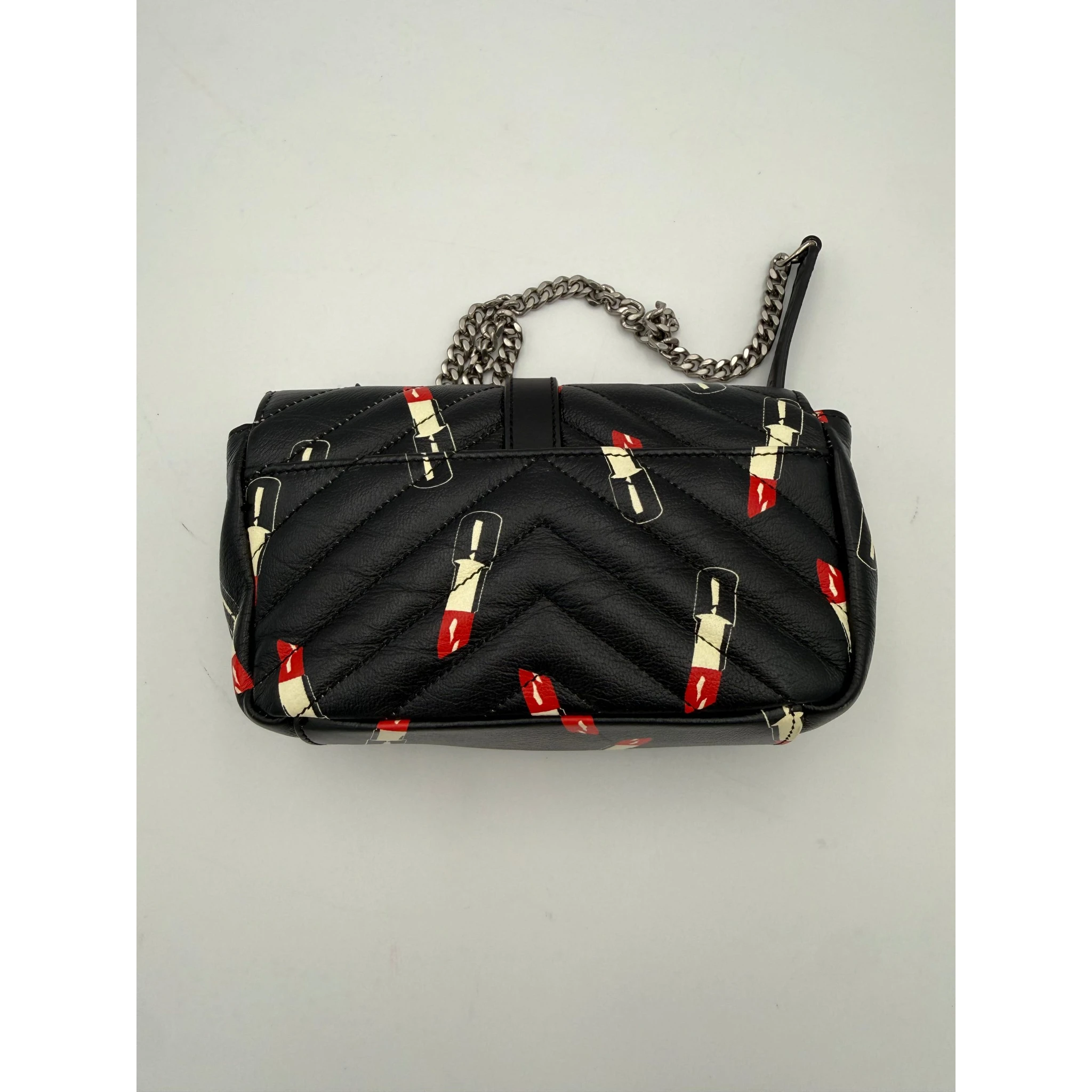 SAINT LAURENT MINI COLLEGE Lip Stick Handbag