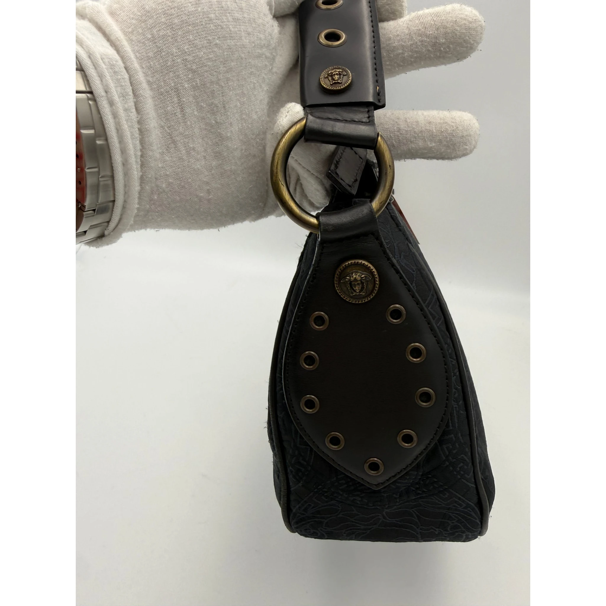 VERSACE Medusa Jacquard Shoulder Bag