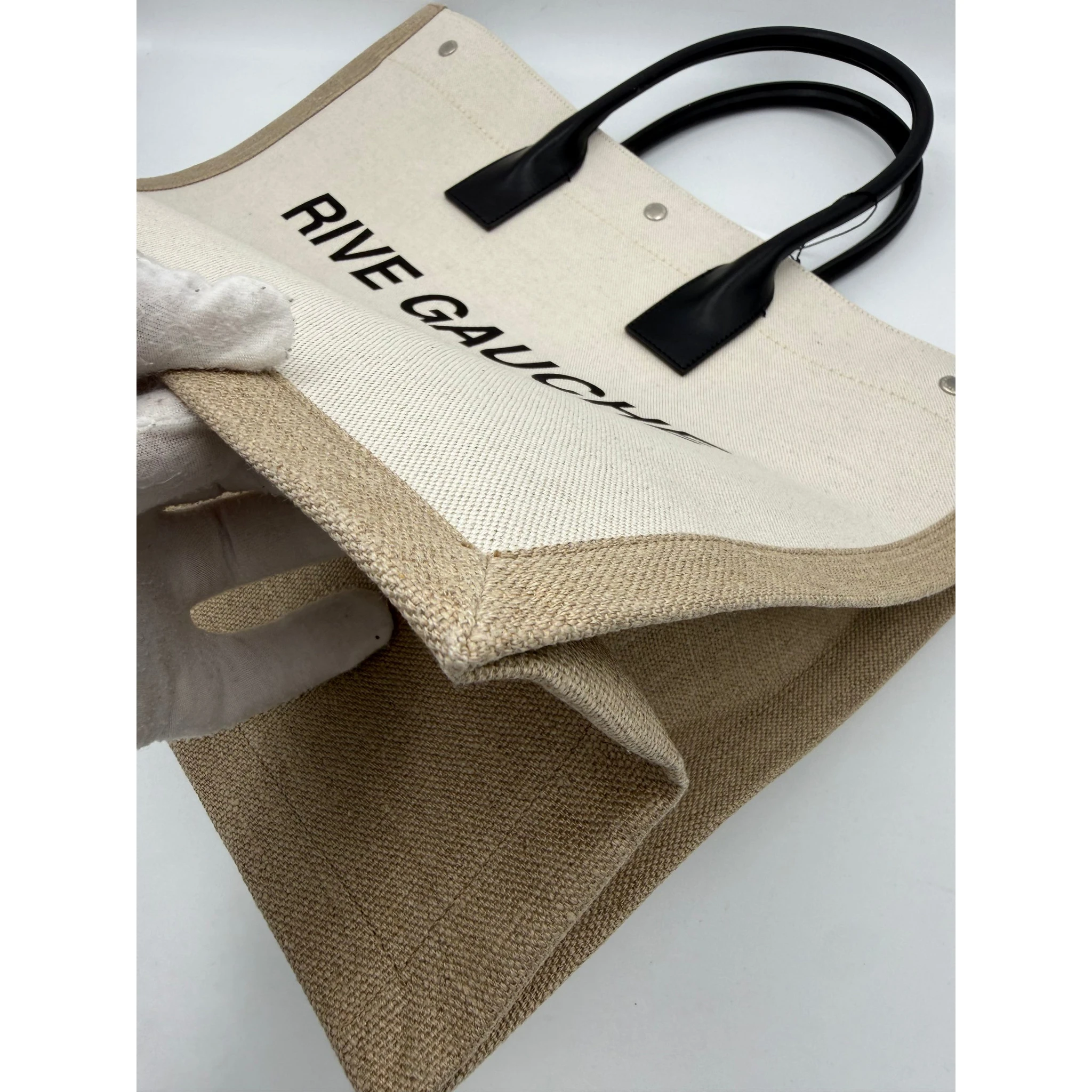 SAINT LAURENT Rive Gauche Large Tote Bag