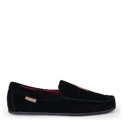 Black Faux Fur Slippers