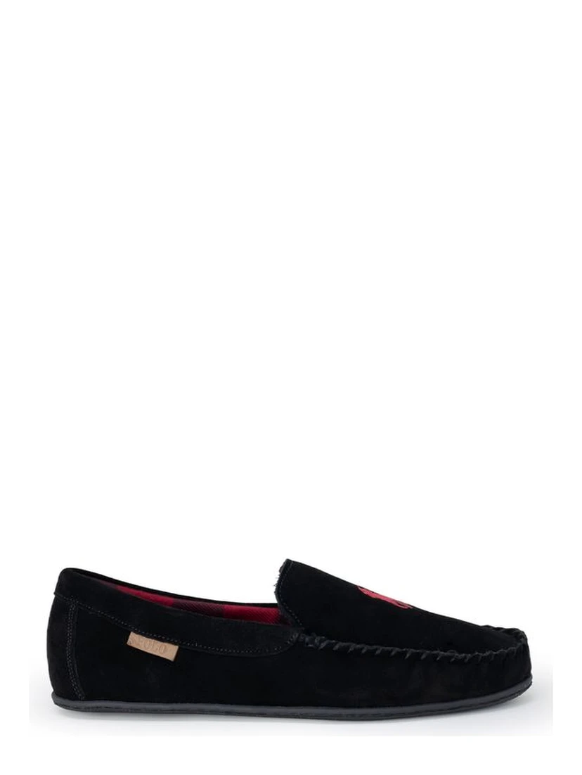 Black Faux Fur Slippers