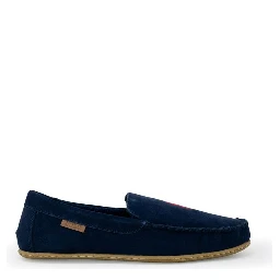 Blue Faux Fur Slippers