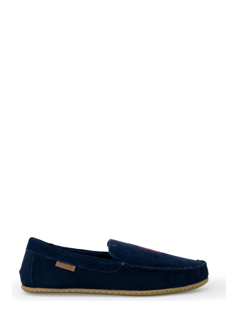 Blue Faux Fur Slippers