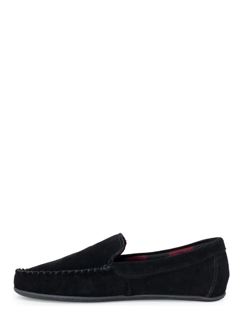 Black Faux Fur Slippers
