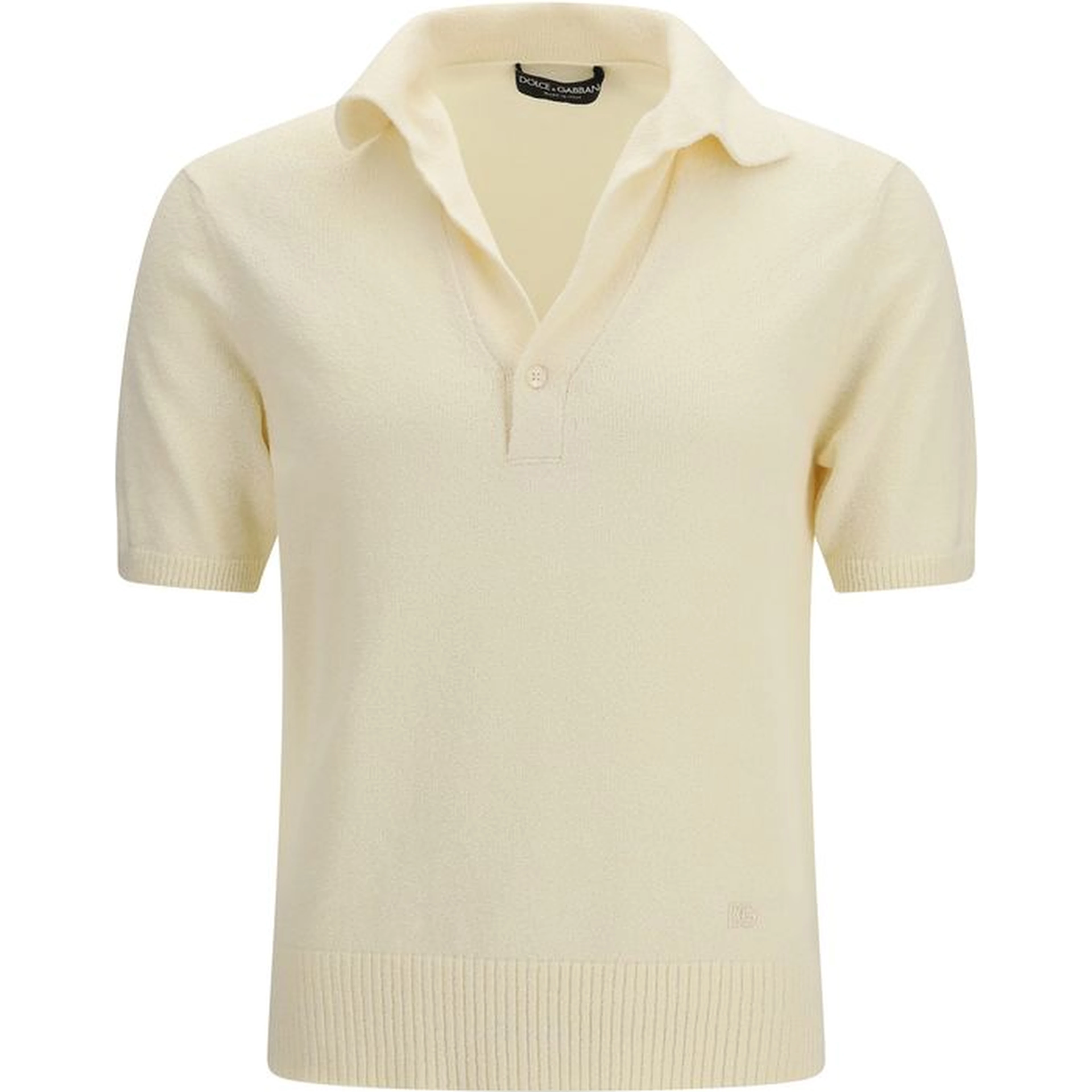 Beige Cotton Polo Shirt