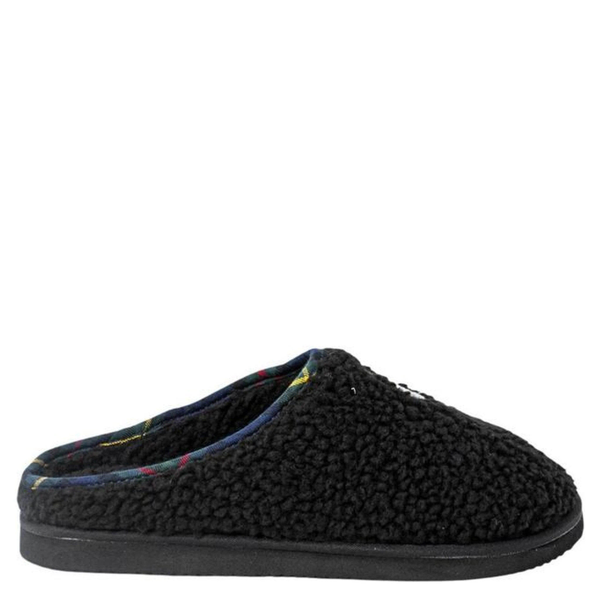 Black Cotton Slippers