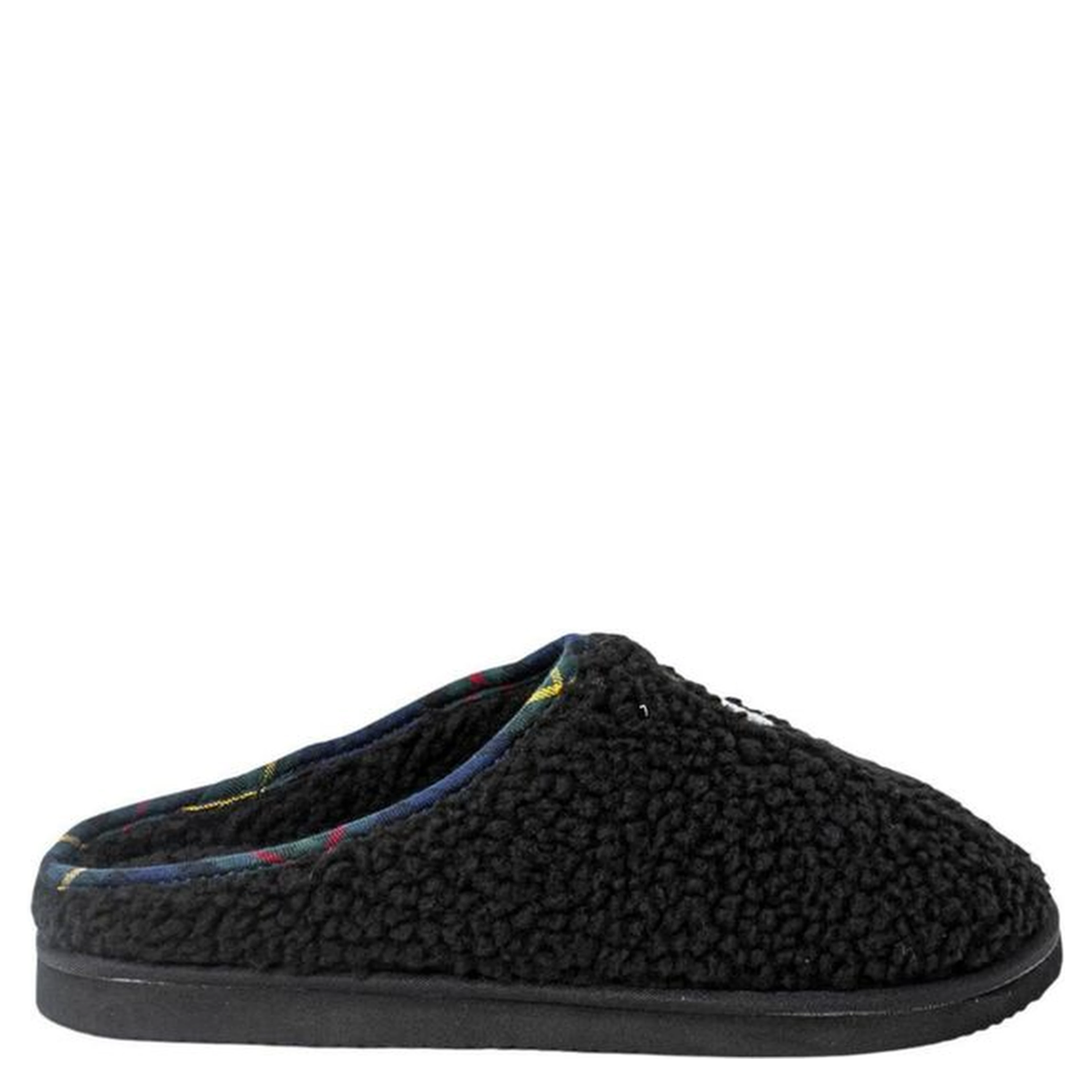 Black Cotton Slippers