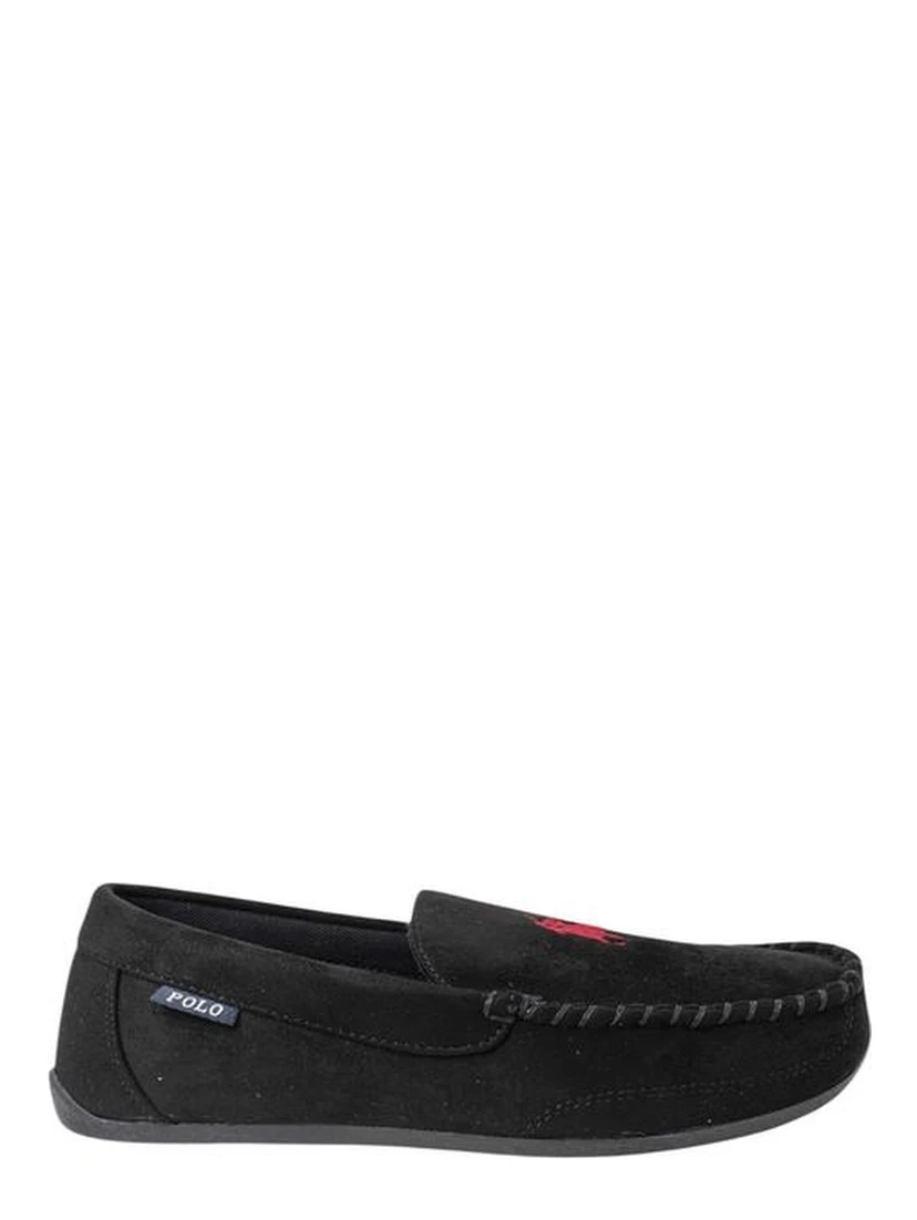 Black Faux Fur Slippers