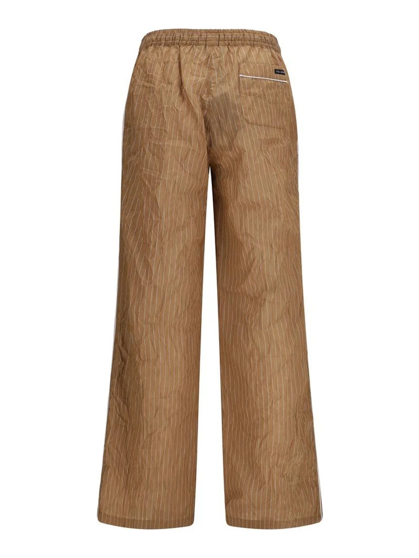 Brown Linen Casual Pants