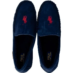 Blue Faux Fur Slippers