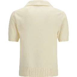 Beige Cotton Polo Shirt