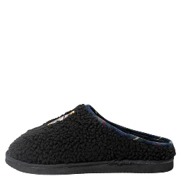 Black Cotton Slippers