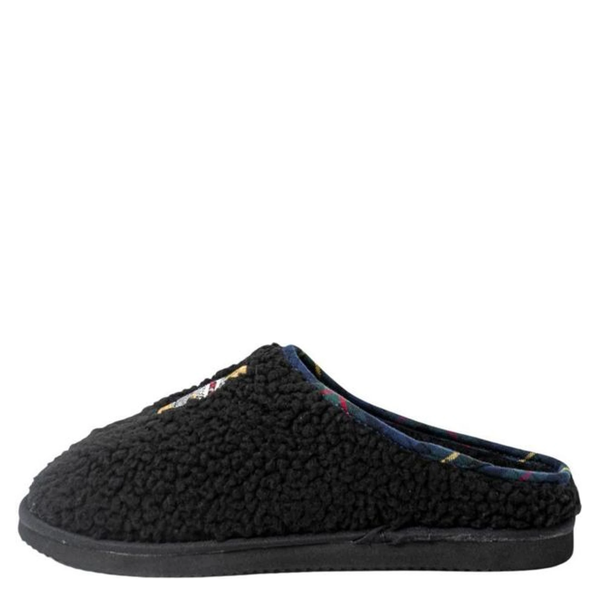 Black Cotton Slippers