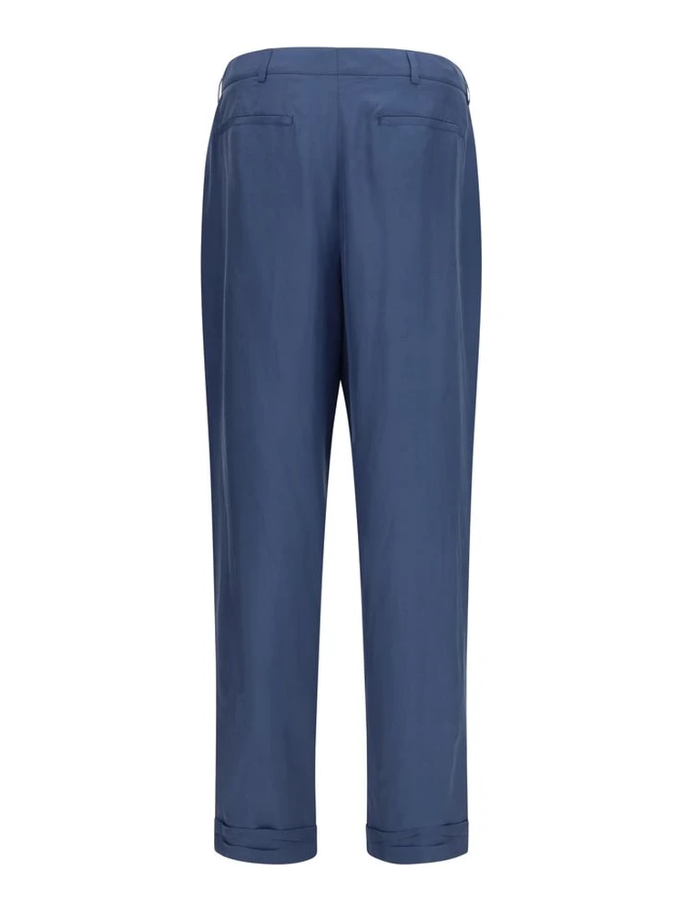 Blue Silk Dress Pants alternative