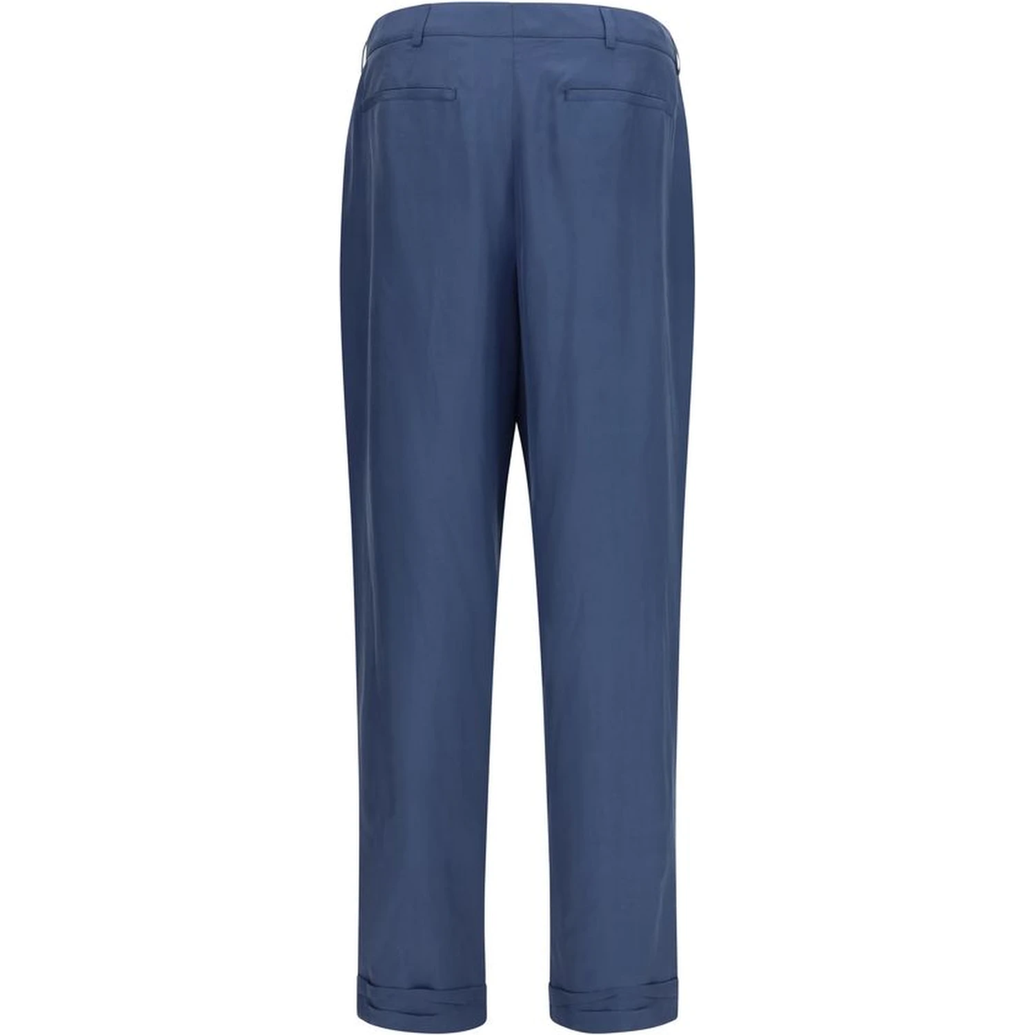 Blue Silk Dress Pants