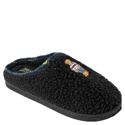 Black Cotton Slippers