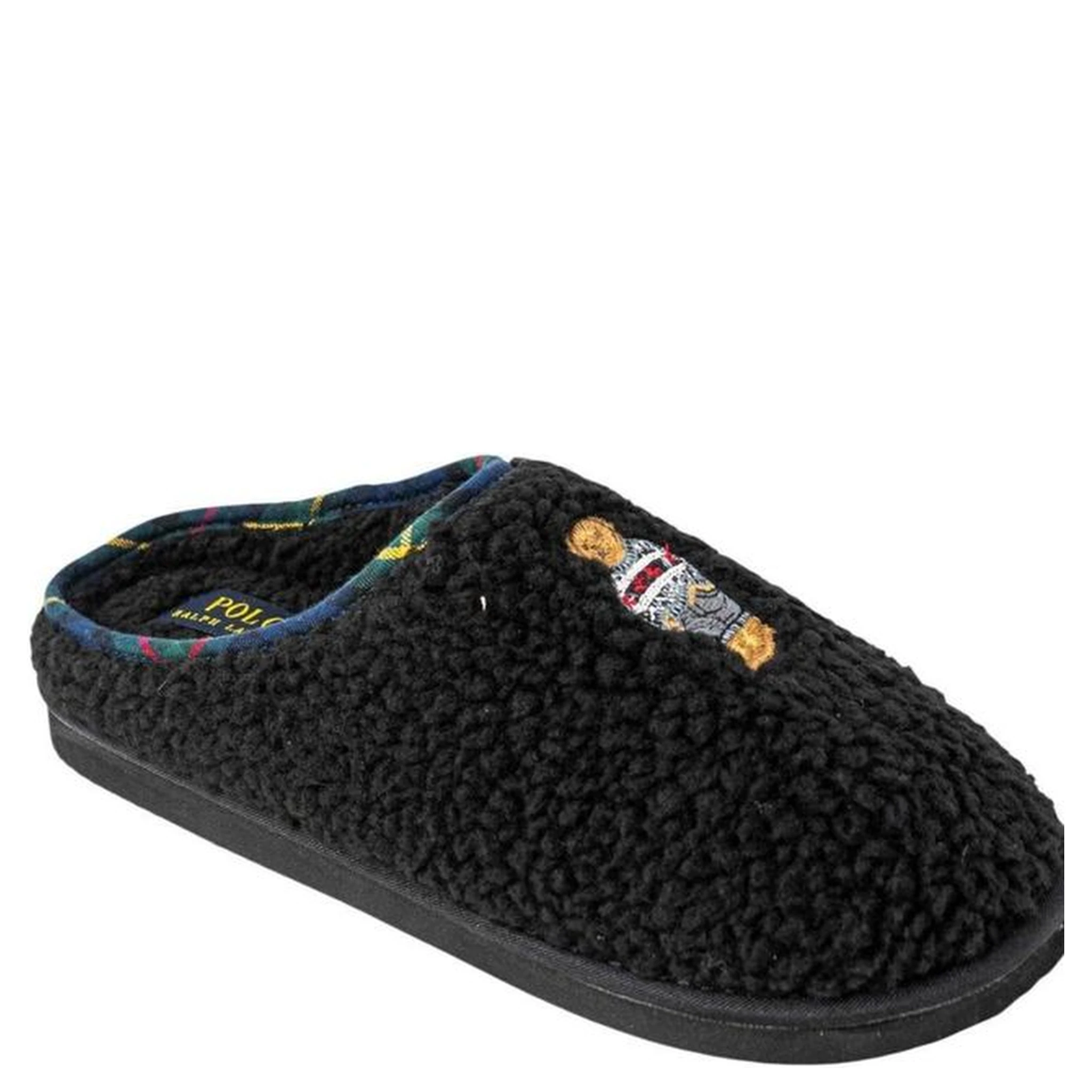 Black Cotton Slippers