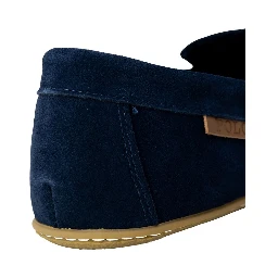Blue Faux Fur Slippers