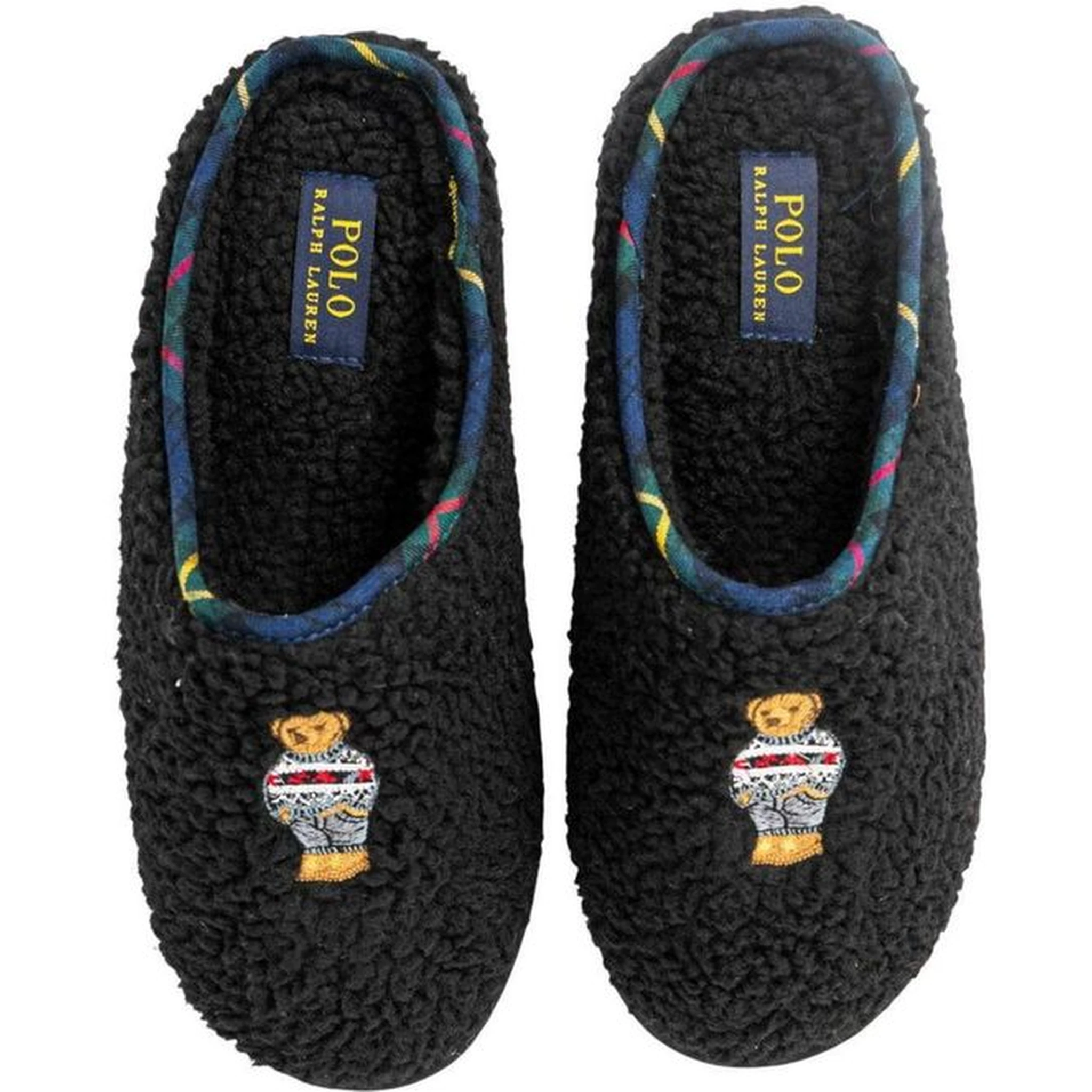 Black Cotton Slippers