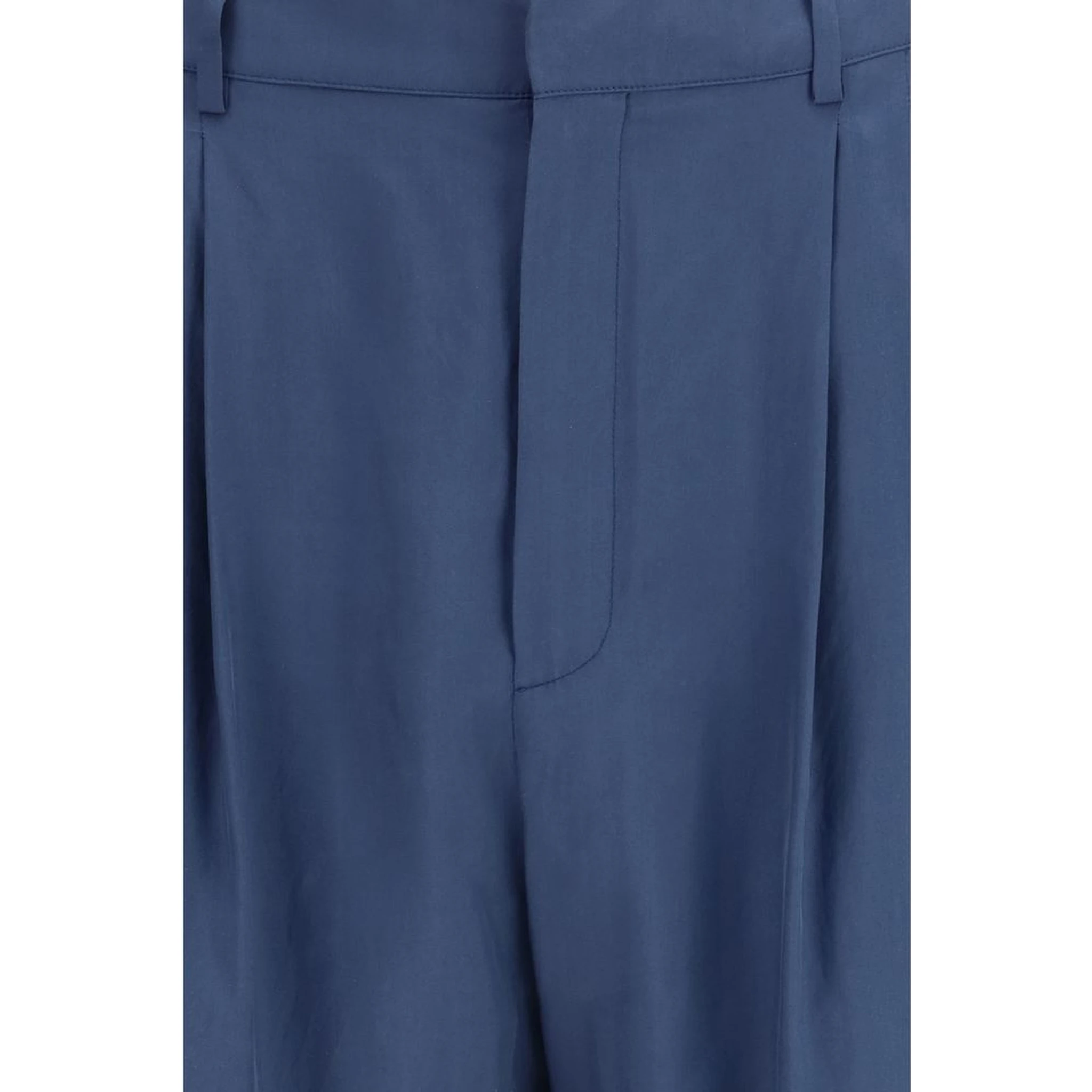 Blue Silk Dress Pants