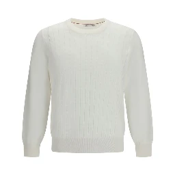 سويت شيرت قطني أبيض