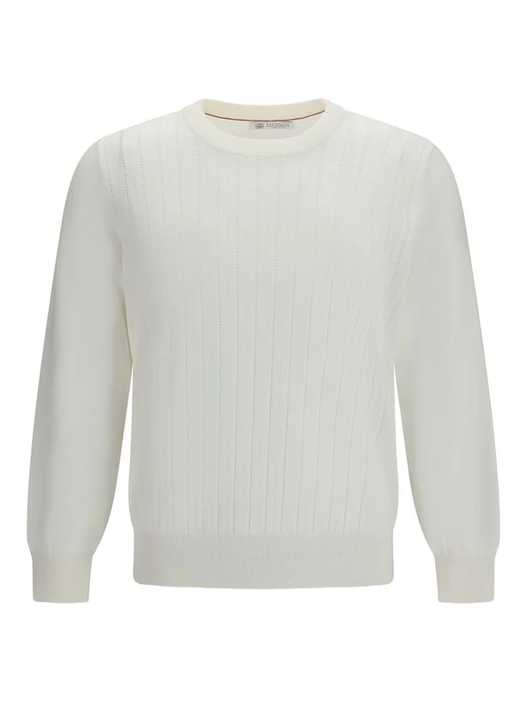 White Cotton Sweatshirt