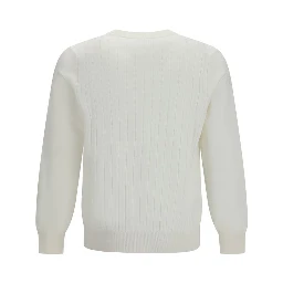 سويت شيرت قطني أبيض