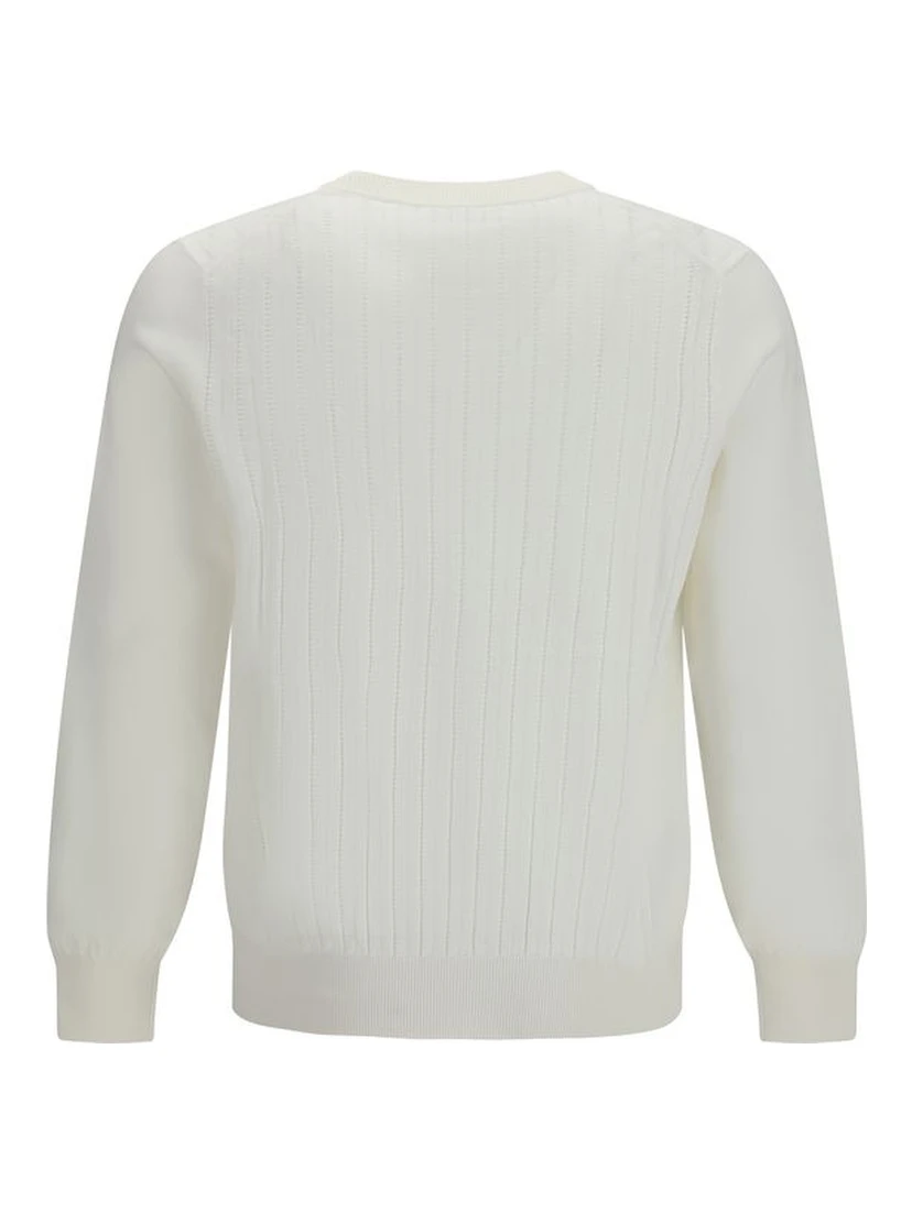 White Cotton Sweatshirt