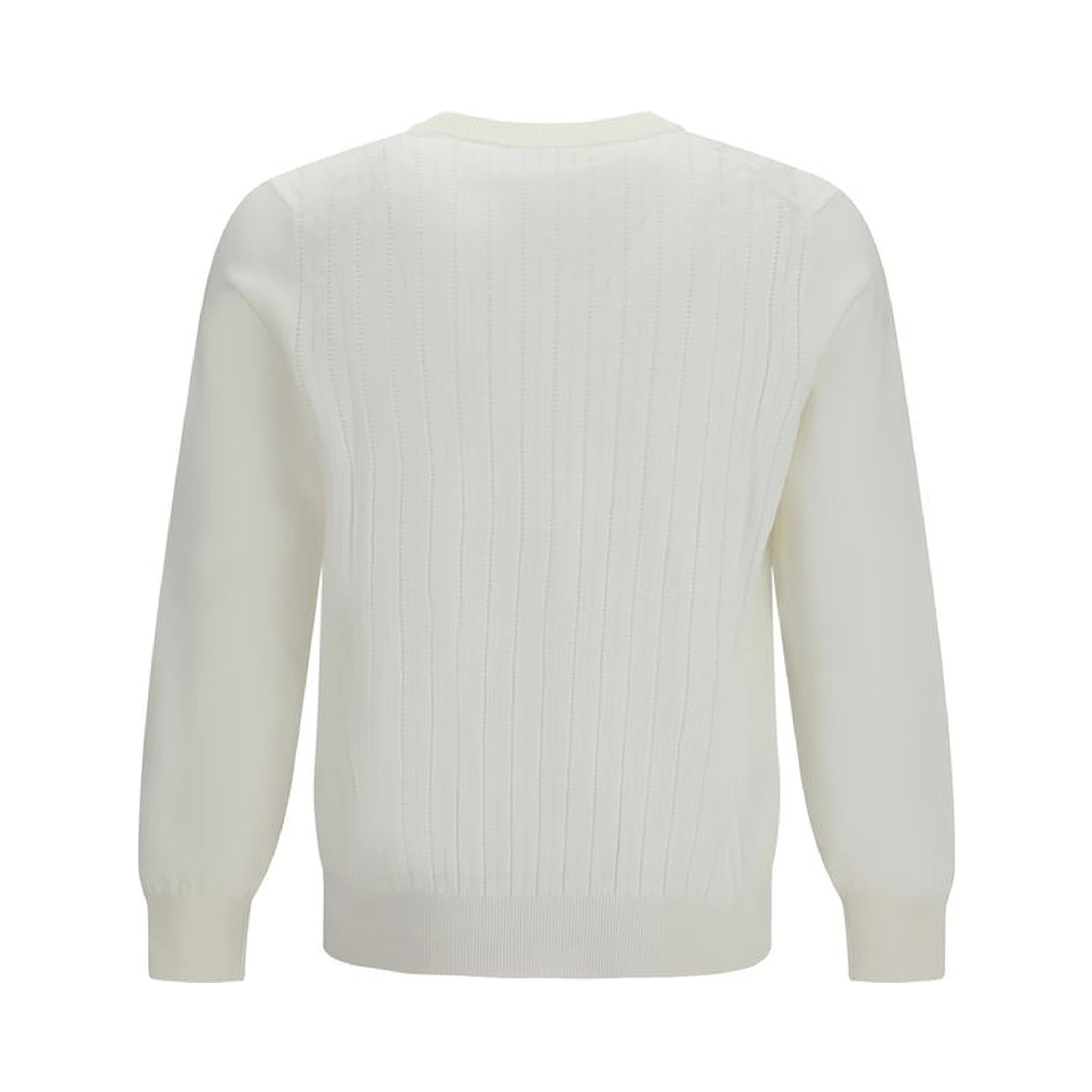 سويت شيرت قطني أبيض