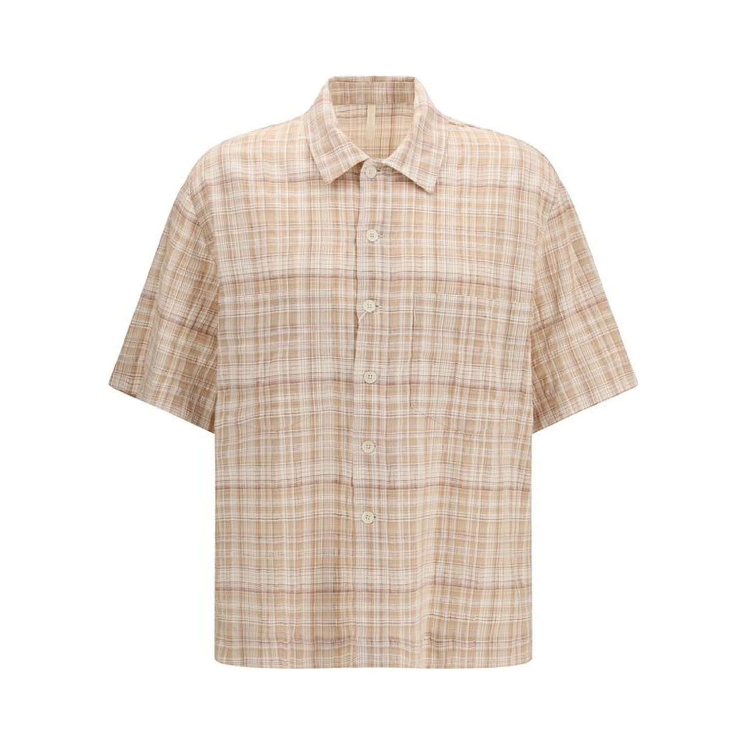Orange Cotton Pattern Shirt