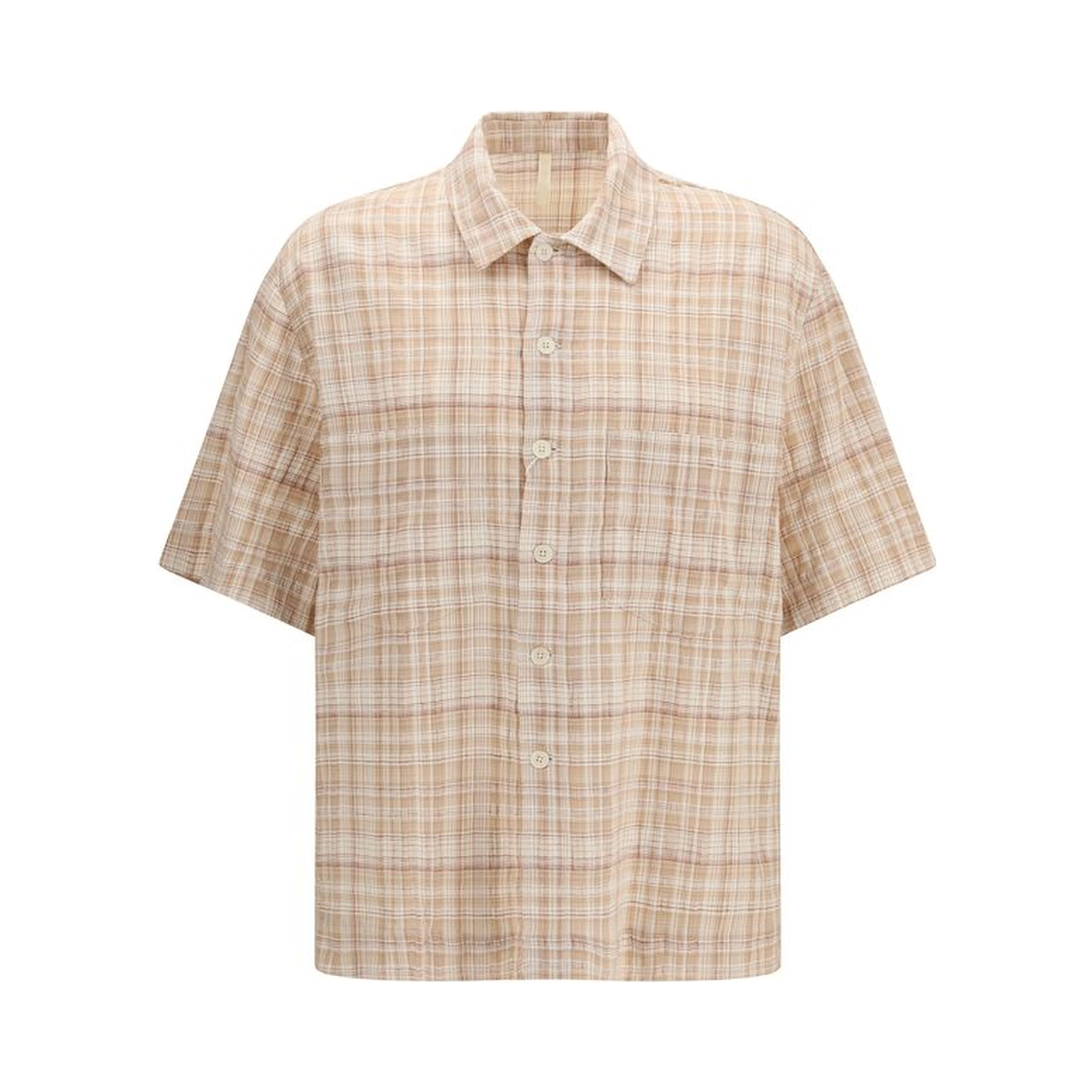 Orange Cotton Pattern Shirt
