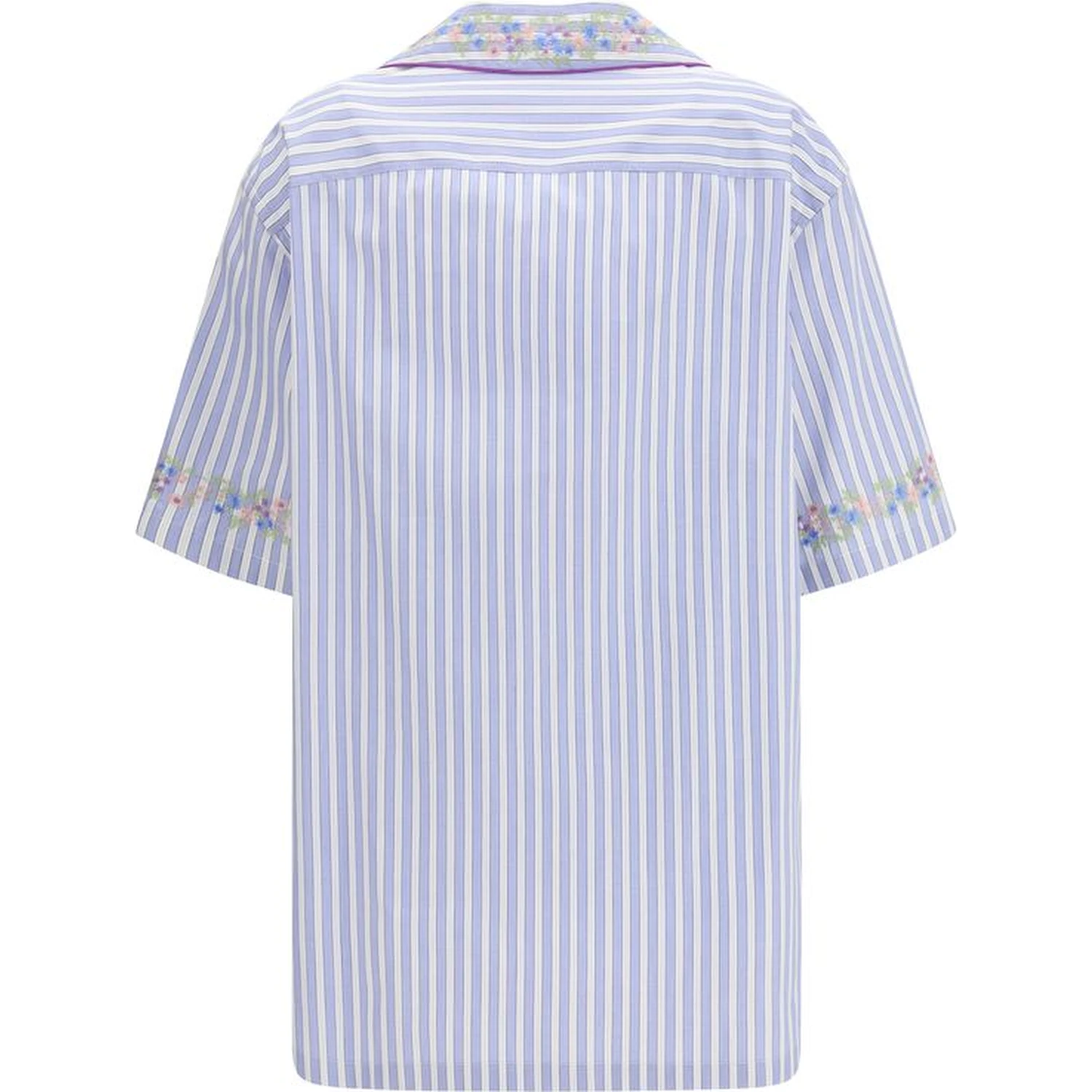 Blue Cotton Pattern Shirt