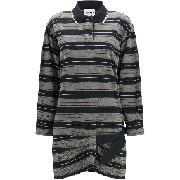 Gray Cotton Casual Dress