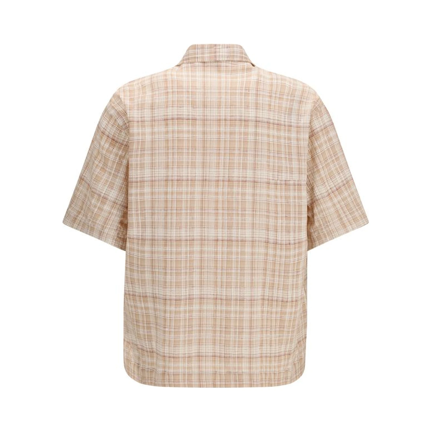 Orange Cotton Pattern Shirt