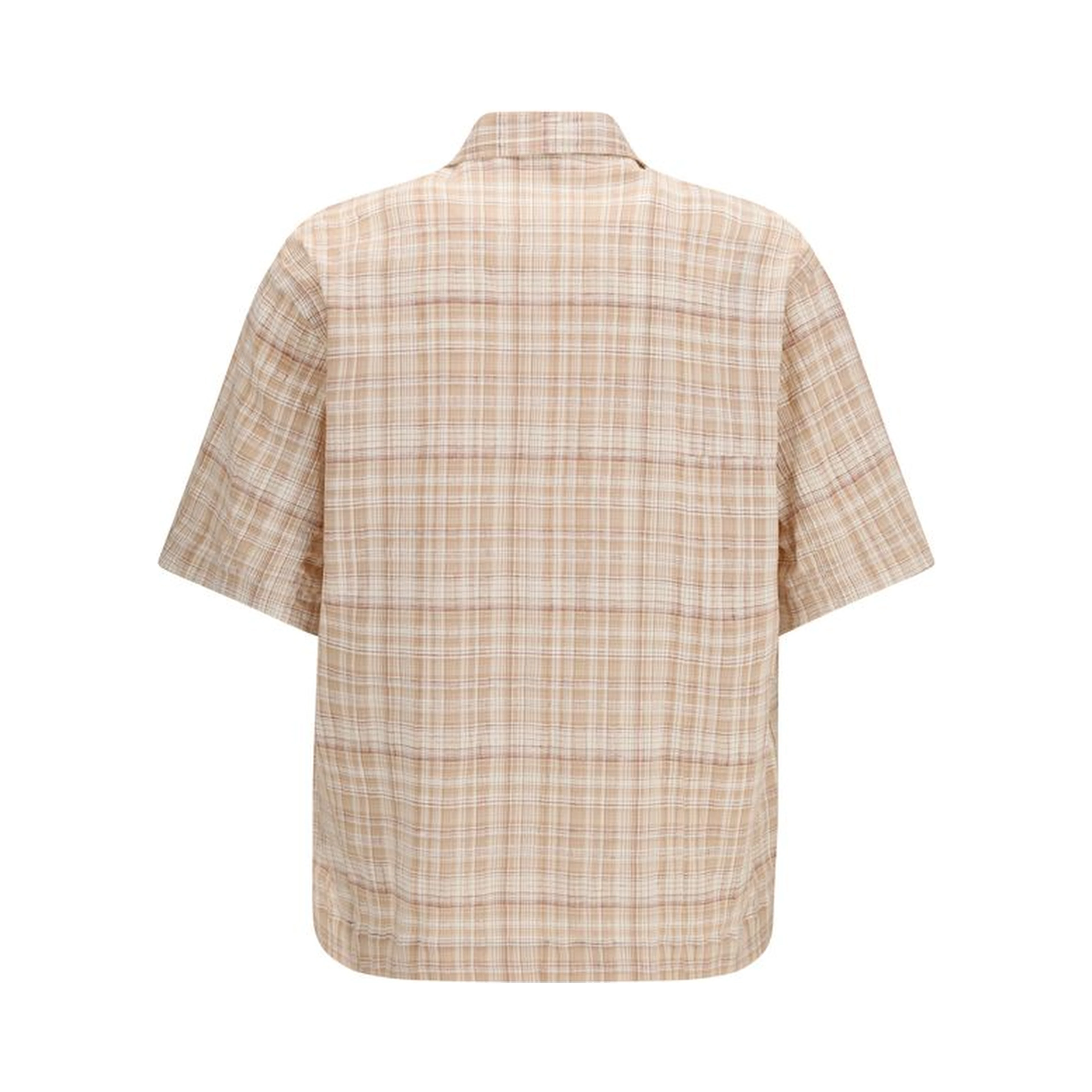 Orange Cotton Pattern Shirt