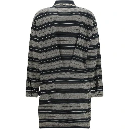 Gray Cotton Casual Dress
