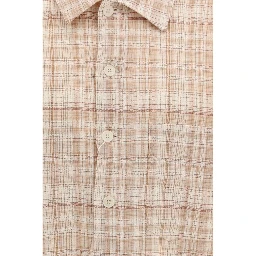 Orange Cotton Pattern Shirt