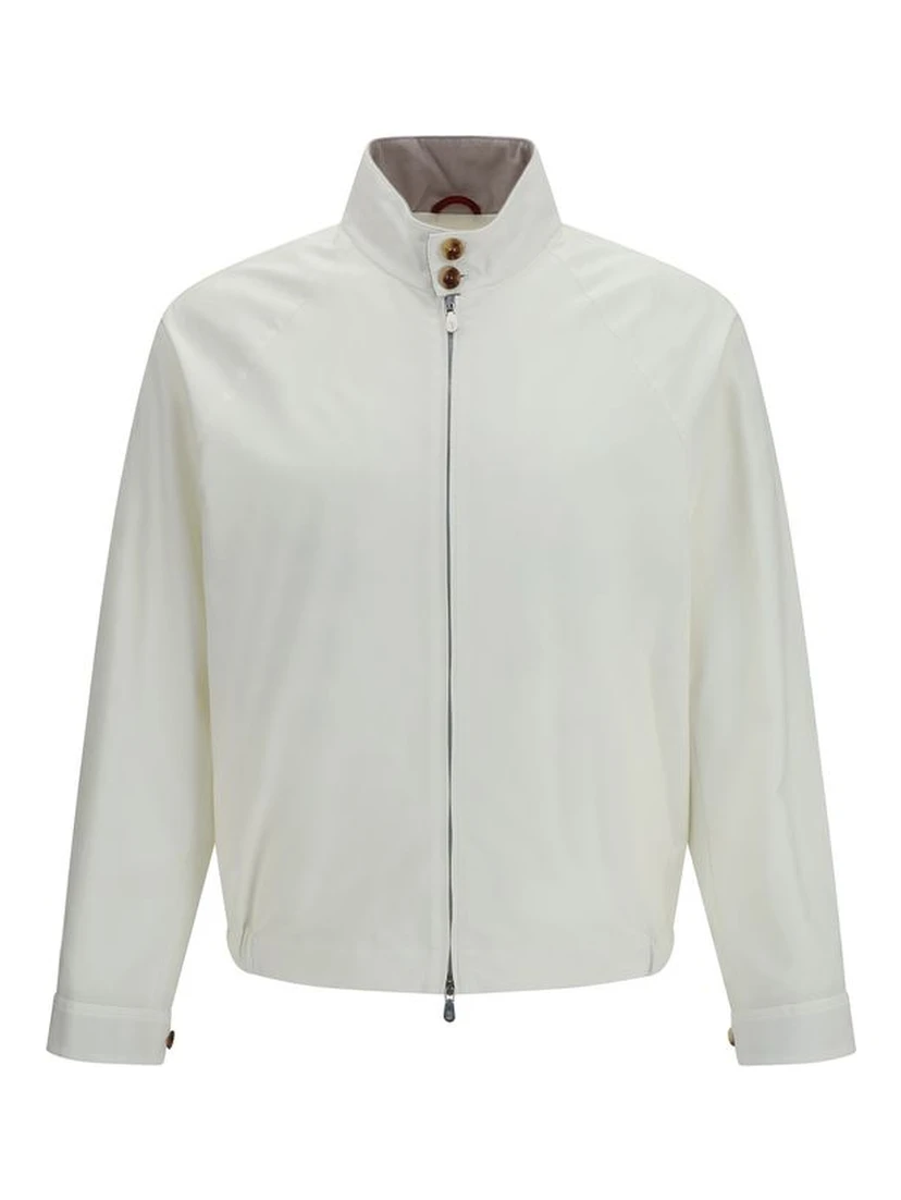 White Cotton Full-Length Jacket