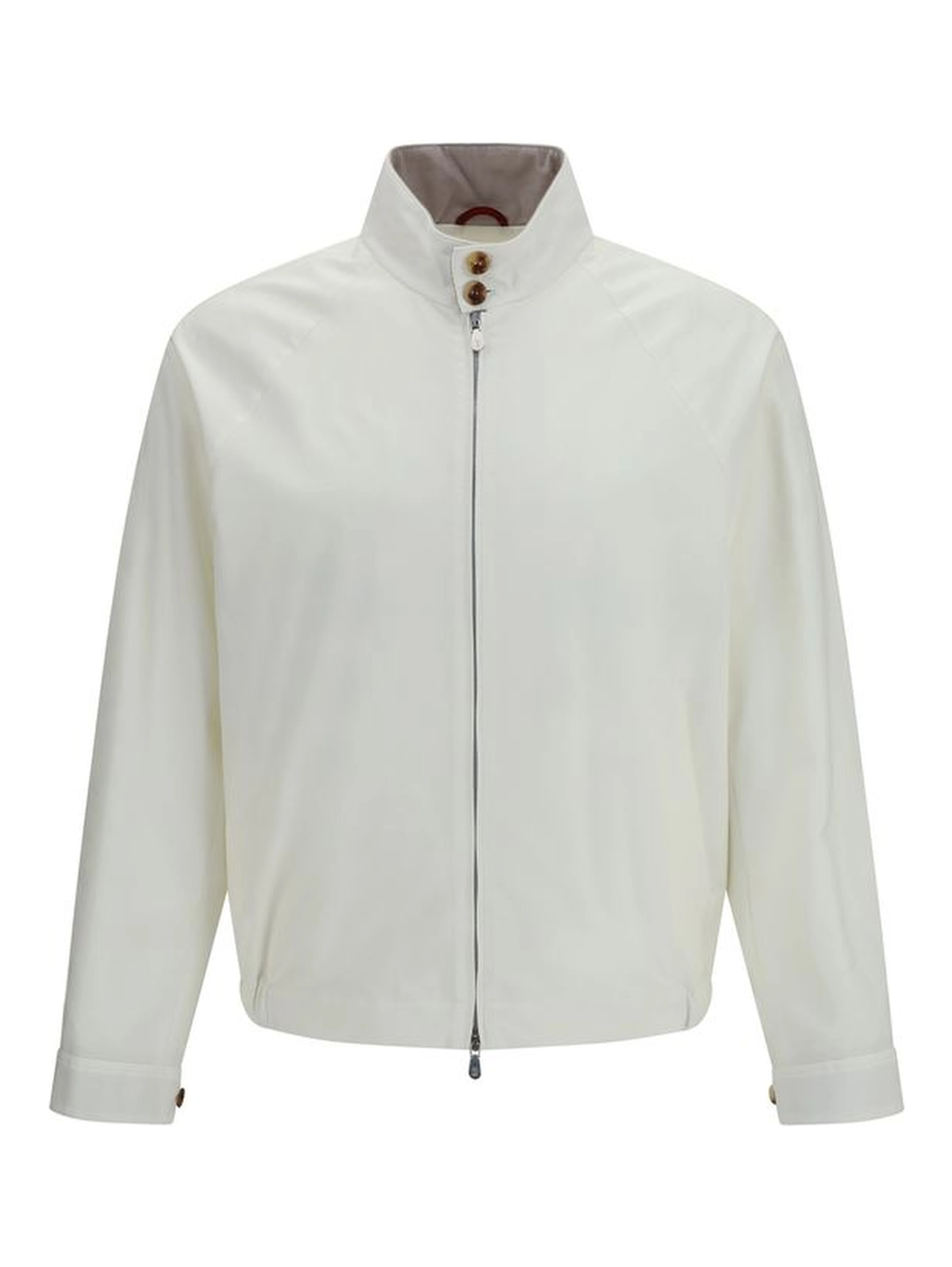 White Cotton Full-Length Jacket